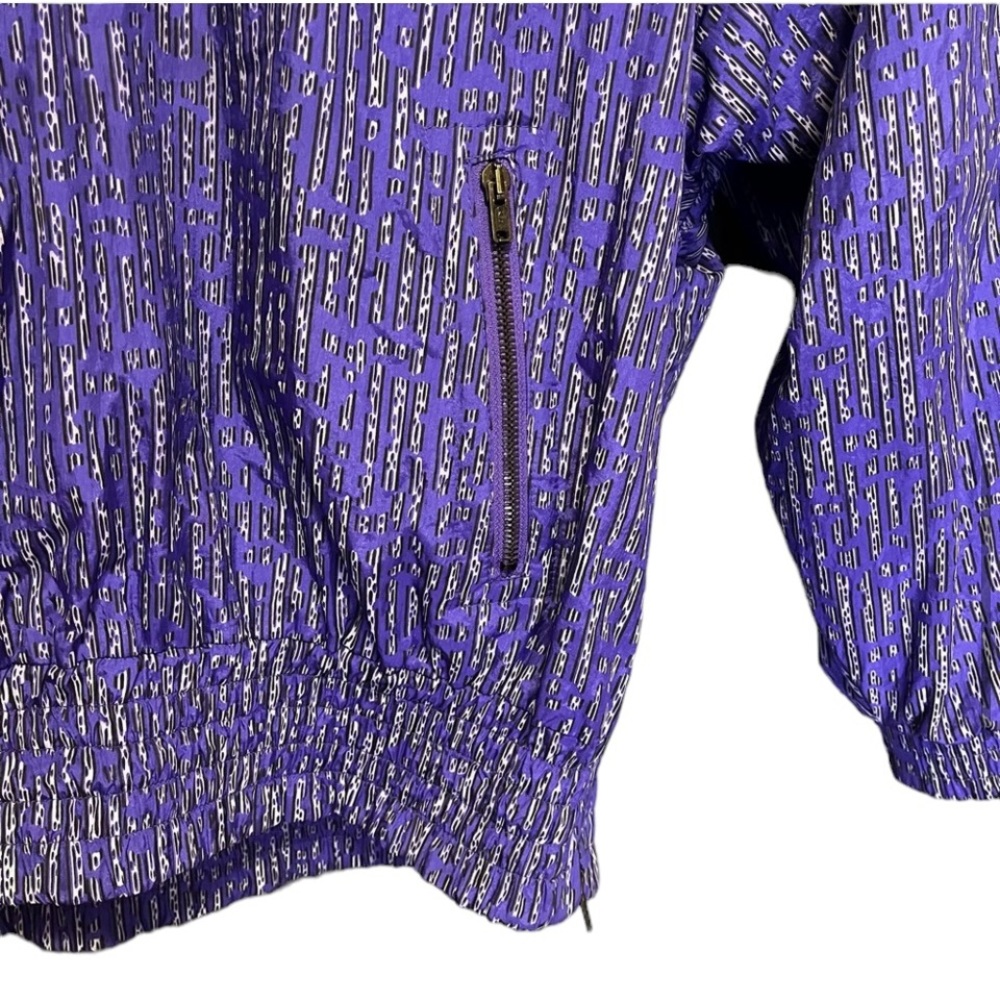 80s Vintage Kaelin two piece ski suit purple abstract 10 jacket pants - Picture 10 of 16